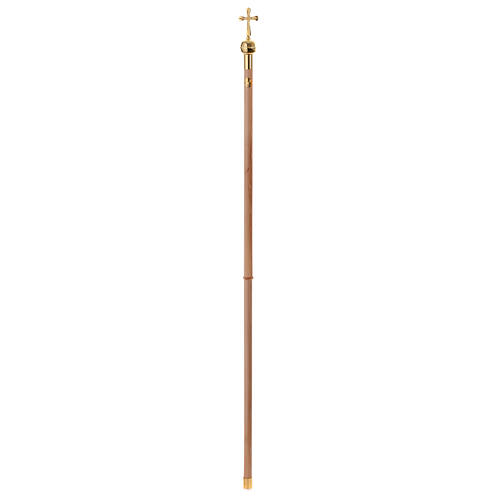 Wooden processional canopy pole h 220 cm 2