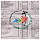 Foulard logo ufficiale Giubileo 2025 110x50 cm stampa porta santa s2