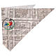 Foulard logo ufficiale Giubileo 2025 110x50 cm stampa porta santa s3
