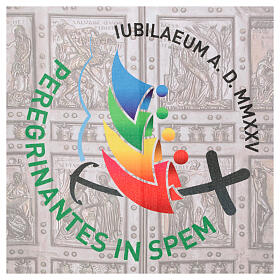 Flag with Holy Door, 2025 Jubilee official logo, 28x39 in