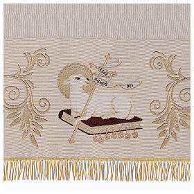 Prozessionsbaldachin mit Goldfransen aus Canottiglia, 140 x 160 cm – bestickt, ohne Stangen