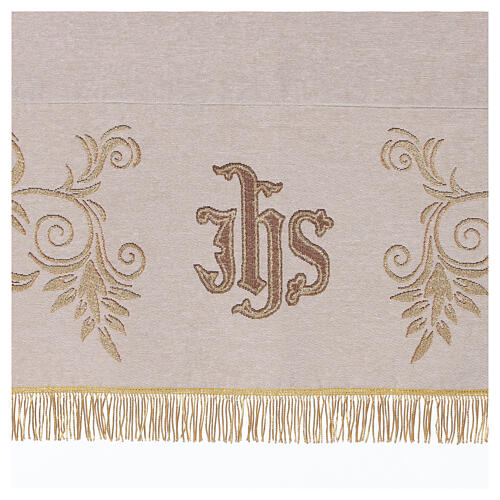 Prozessionsbaldachin mit Goldfransen aus Canottiglia, 140 x 160 cm – bestickt, ohne Stangen 5