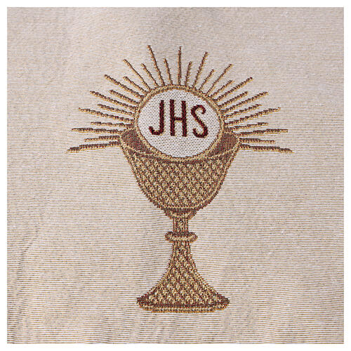 Prozessionsbaldachin mit Goldfransen aus Canottiglia, 140 x 160 cm – bestickt, ohne Stangen 9