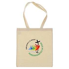 Tote bag with official Jubilee 2025 logo in natural canvas