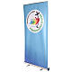 Roll-up Banner zum Jubiläum 2025, offizielles Logo, 200x100 cm, hellblauer Hintergrund s3