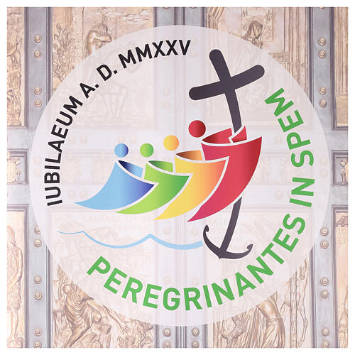 Roll up porta santa Giubileo 2025 logo ufficiale 100x200 cm 2