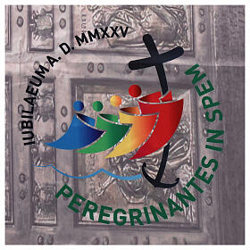 Pañuelo Jubileo 2025 110x110 cm logotipo oficial puerta santa