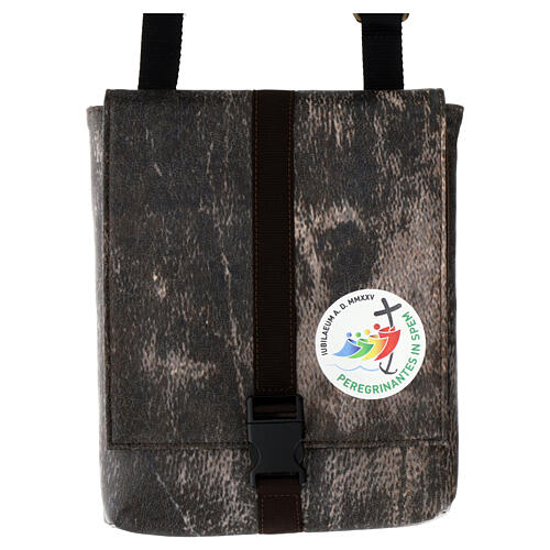 Bolsa Jubileu 2025 LATIM castanho escuro 20x28 cm 1