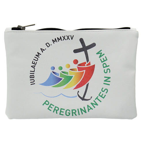 White bag with official Giubileo LATINO logo 15x21 cm 3