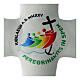 Velvet padded cross with 2025 Jubilee logo, green back, 12x8 in s3