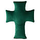 Croce Giubileo 2025 imbottita velluto 30x20 verde s4