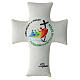 Velvet padded cross with 2025 Jubilee logo, yellow back, 12x8 in s1