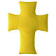 Croce velluto imbottita Giubileo 2025 retro giallo 30x20 cm s4