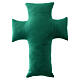 Padded cross with 2025 Jubilee logo, green velvet, 18x14 in s4