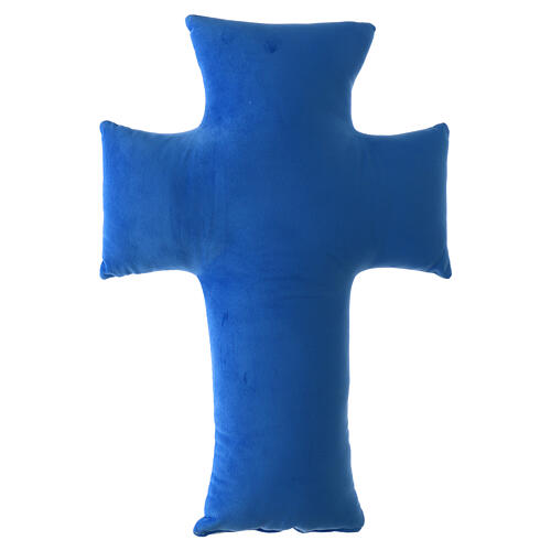 Jubilee 2025 cross, blue pillow, 18x14 in 4