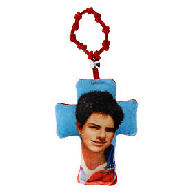 Single decade rosary with Carlo Acutis' portrait, 4x2 in