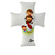 Coussin croix douce Jésus avec enfants 30x20 cm s1