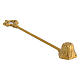 Spegnicandela decoro ottone dorato 20 cm s2