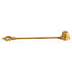 Candle Snuffer in Embroidered Golden Brass, 20 cm s1