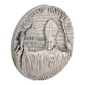 Silver-plated alloy coin of Pope Paul VI, 1.6 in