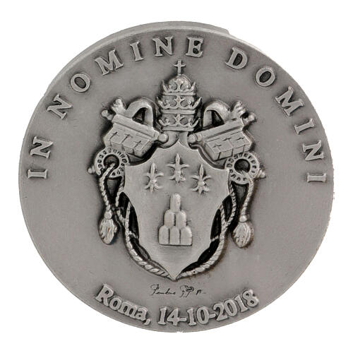 Silver-plated alloy coin of Pope Paul VI, 1.6 in 3