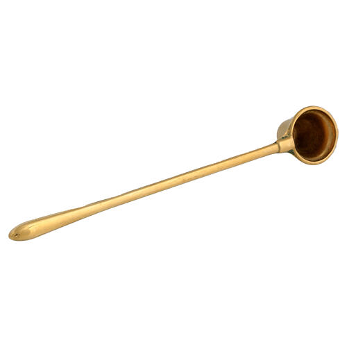 Golden brass candle snuffer 20 cm 3