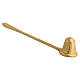 Golden brass candle snuffer 20 cm s2