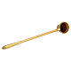 Golden brass candle snuffer 20 cm s3