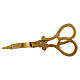 Spegnicandela forbice ottone dorato 14 cm s4