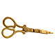 Spegnicandela forbice ottone dorato 14 cm s5