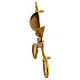 Golden brass scissors candle snuffer 14 cm s2