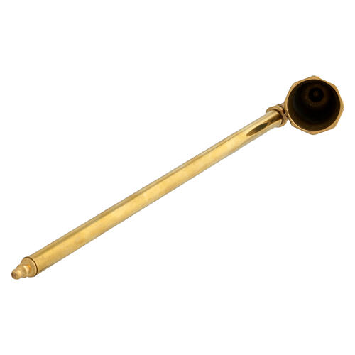 Spegnicandela ottone dorato 30 cm 3