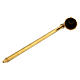 Spegnicandela ottone dorato 30 cm s3