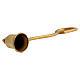 Octagonal golden brass candle snuffer 14 cm s3