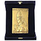 Placca Paolo VI in lega di rame 13x8 cm s1