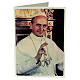 Placca Paolo VI in lega di rame 13x8 cm s5