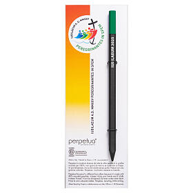 Perpetua the Pencil, official Jubilee 2025 logo, green eraser