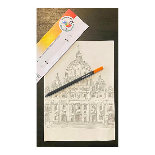 Perpetua the Pencil, official Jubilee 2025 memento, orange eraser 2