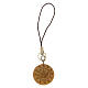 Pendentif gravure IHS bois olivier pour téléphone portable s1