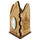 Jubilee pen holder with clock and logo, olivewood, Monastery of the Poor Clare Nuns of Albano Laziale s2