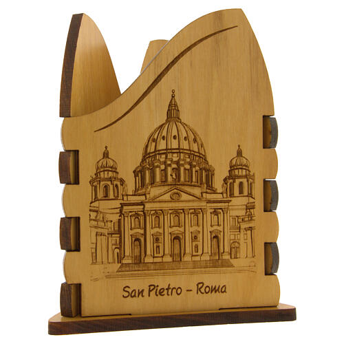 Portalápices Jubileo olivo con reloj y logotipo 3