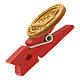 Jubilee olive wood red pin from the Clarisse Monastery in Albano Laziale s2