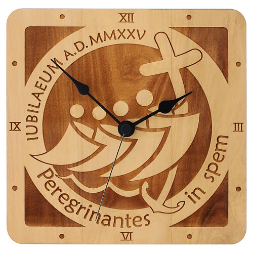 Jubilee wall clock, olivewood, Monastery of the Poor Clare Nuns of Albano Laziale 1