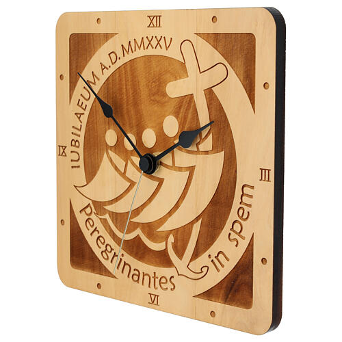 Jubilee wall clock, olivewood, Monastery of the Poor Clare Nuns of Albano Laziale 2