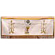 Damask processional canopy with Eucharist embroidery, 50x67 in s2