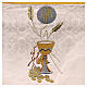 Damask processional canopy with Eucharist embroidery, 50x67 in s3