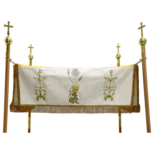 Eucharistic damask processional canopy 130x170 1