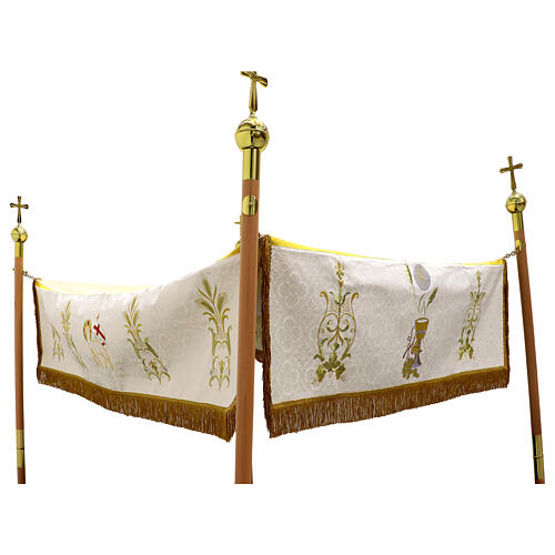 Eucharistic damask processional canopy 130x170 6