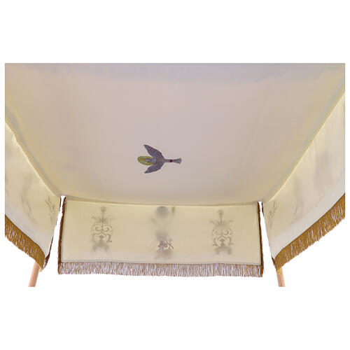 Eucharistic damask processional canopy 130x170 16
