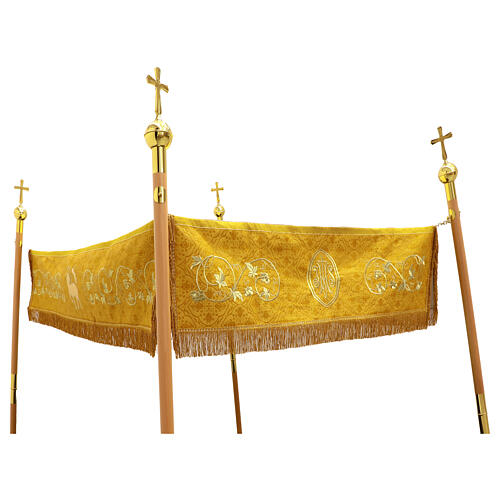 Baldacchino processionale IHS eucarestia 130x170 7